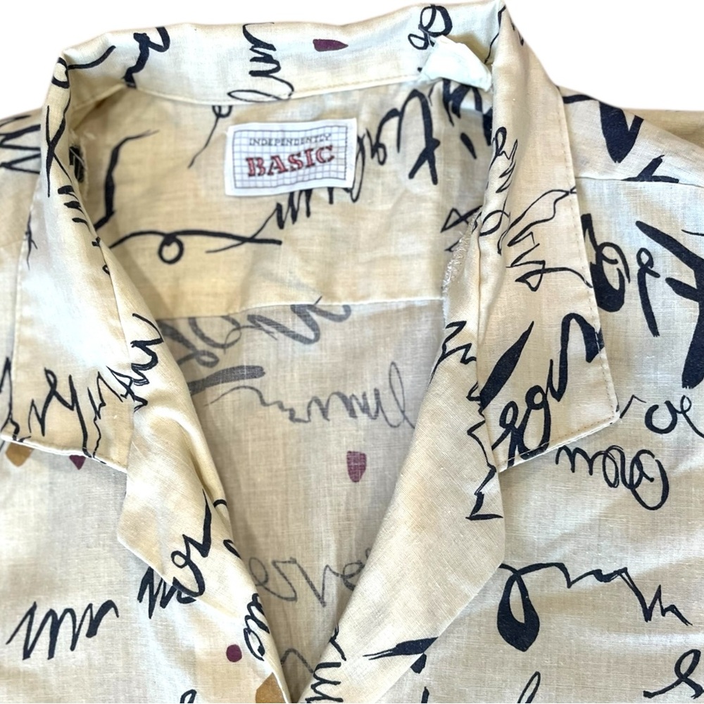 Independently Basic Vtg 90’s Graffiti Script Butt… - image 5